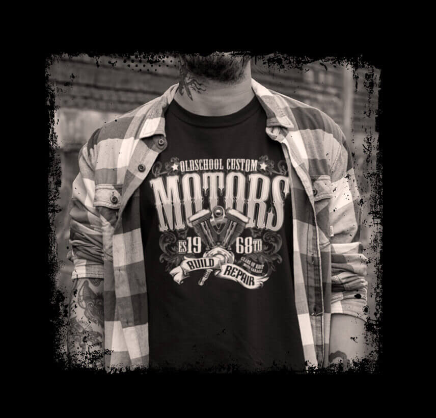 Oldschool Custom [grey] - Premium Organic Shirt